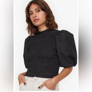 H&M Divided Puff Sleeve Top